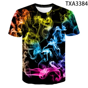 2020 Новата мода За мъже, жени, деца, 3D Цветна тениска с принтом за пушачи, Детски блузи за момчета и момичета, стръмни улични тениски