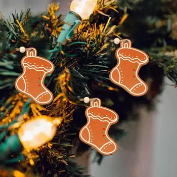 Висококачествена Коледна окачване, Коледна украса, екологични дървени коледен декор, Човечето човече, Снежен човек, закачалки за коледната елха, изискани Закачалки