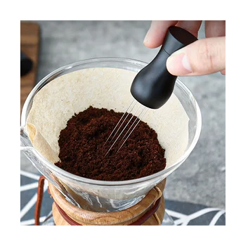 Инструмент WDT Мешалка за кафе еспресо Професионална игла за баристи, распределяющая утайка от салфетка, мешалка за прах с основание