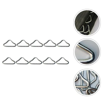 Метални триъгълни пръстени от неръждаема стомана, обтегач, Петлевое пръстен, V-пръстени, Колани, Резервни части за батут, за да проверите за ремонт