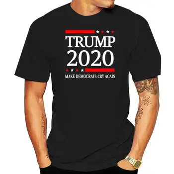 Мъжки готина тениска с къс ръкав, Принуждавайки демократите Отново да плаче, Гласувайте за Тръмп в кампанията 2022 г., Нова Лятна Мъжки Ежедневни Модна тениска С принтом