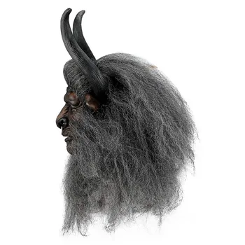 Реалистична маска с глава на бик, cosplay, маска за Хелоуин, латексова маска с главата на животното