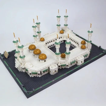 Серия от Street View The Great Mosque of Mecca Строителни блокове Creative Expert Класическият модел на архитектура MOC Тухли Играчки за деца