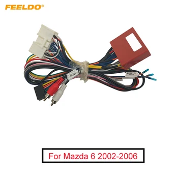 Теглене на кабели аудиомагнитолы автомобилни FEELDO за Mazda 6 2002-2006 Година Инсталиране на вторичния пазар радио 16pin CD/DVD Стерео адаптер кабели