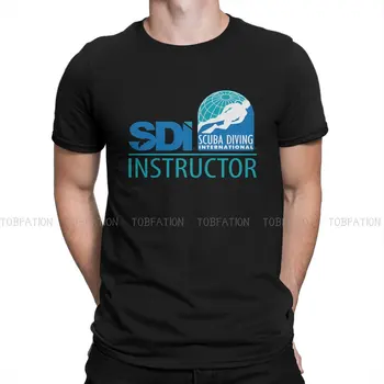 Тениска с графичен принтом Международен стандарт SDI за гмуркане, градинска дрехи, ежедневни тениска за мъже с къси ръкави, Уникална идея за подарък