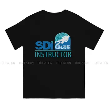 Тениска с графичен принтом Международен стандарт SDI за гмуркане, градинска дрехи, ежедневни тениска за мъже с къси ръкави, Уникална идея за подарък