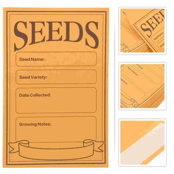 100 бр пликове от крафт-хартия, малки пликове, плик със семена от растения, плик със семена от зеленчуци