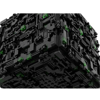 1363шт MOC Borg Cube Assembly UCS Scale градивните елементи на Космическата Серия Развиване на Творчески Детски Играчки, Подаръци MOC-112646