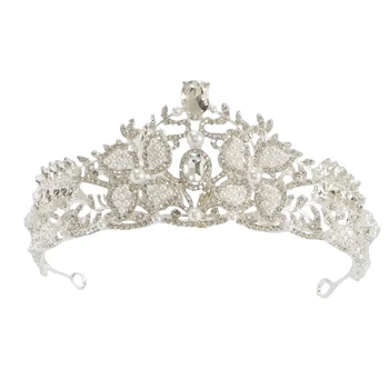 2023 Нов планински кристал, в бароков стил, украсени с мъниста, превръзка на главата, Диадема, корона на Булката, луксозни сватбени Корейски, накити за косата, короната