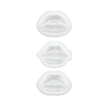 3 Бр. Форма за устни от смола, 3D стойка за телефон, стойка за телефон, форма за творчество от смола, украшение, силиконови форми за леене от UV-епоксидна смола, A