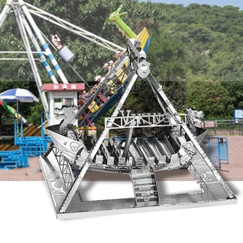 3D Комплект метални модели Кораб на Викингите Монтажна модел направи си САМ 3D Вырезанная модел Играчки-пъзели за възрастни Оригиналност
