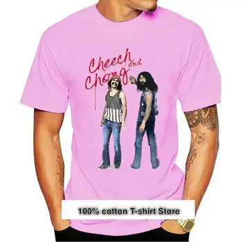 Camiseta divertida de verano ал hombre, camisa против licencia oficial de Cheech y Chong 70, Графити americano, novedad