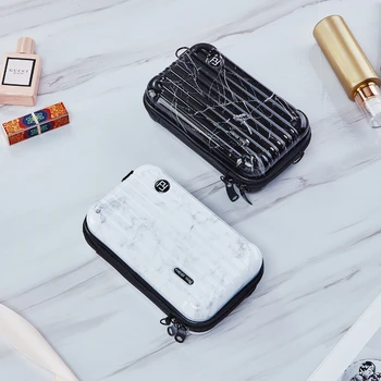 Ins Персонализирана форма на преносим мини-куфар за грим, червило, за съхранение на багаж, чанта през рамо, пътна кутия