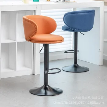 O107 Бар стол Модерен прост висок стол с въртяща се домашни стол бар стол с лифта касов апарат лесен луксозен бар стол