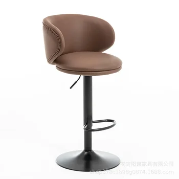 O107 Бар стол Модерен прост висок стол с въртяща се домашни стол бар стол с лифта касов апарат лесен луксозен бар стол