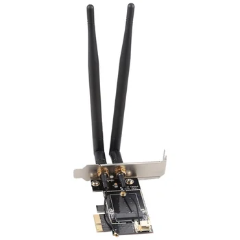 PCIE WiFi Card Адаптер за Безжична Мрежова Карта M2 NGFF Bluetooth Конвертор за Настолен компютър Wi-Fi 8260 8265NGW AX200 9260 7265
