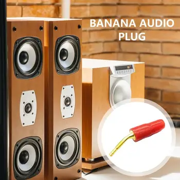 Бананови Капачки За Кабели Динамика 2 мм Свещи За Високоговорители Пин Банан аудио жак Здрав Банан аудио жак Бързото Свързване Към Електрически Котлона