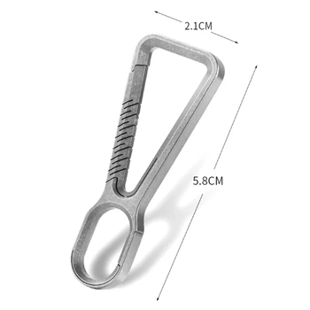Ключодържател от титанова сплав, мъжки кола ключодържател в кръста, Метално подвесное свързващо пръстен, лесен за инсталиране, лесен за използване