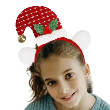 Коледни превръзка на главата Коледна шапка, Лента за коса от Дядо Коледа, Коледни подаръци за момичета Превръзка на главата С Коледа Интериор