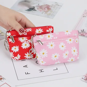 Модни сладък корейската версия, малко прясно портфейл за монети, малка чанта с лайка, мини чанта с цип, женствена чанта за карти, чанта за ключове