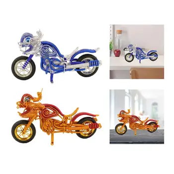 Настолен модел мотоциклет Тенис на Метален Антикварен алуминиев жично Фигура Новост Колекция от Скулптури на мотоциклети Украшение за Подарък за момчета