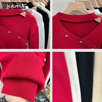 Нередовни управление на пуловери за есенно-зимните потници, Пуловер, поло, дамски директен доставка
