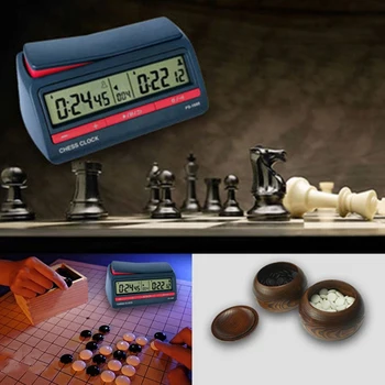 Подобрен шах цифров таймер, шахматни часовника с обратното броене на времето за десктоп игри