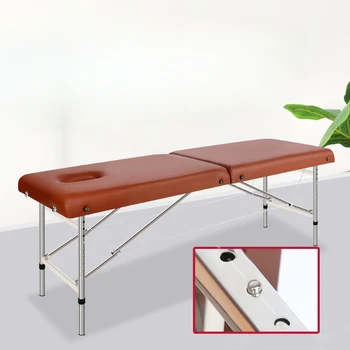 Преносими домакински масажът легло Beauty Сгъваема метална Удобна масажът легло за разглеждане на Мебели салон Lettino Estetista WZ50MB