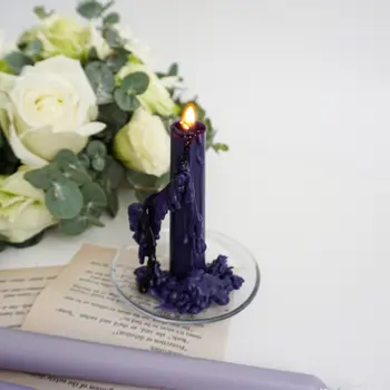 Форма за свещ със собствените си ръце, дълъг прът, форма за ароматерапевтических свещи, Кръгла форма за свещи с малка и голяма глава, форма за ароматни свещи, ръчно изработени, форма за домашен декор