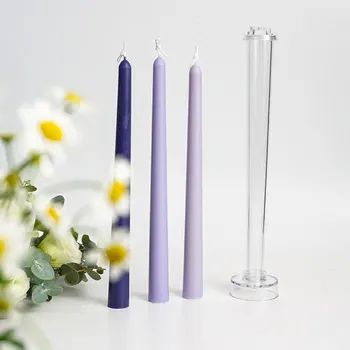 Форма за свещ със собствените си ръце, дълъг прът, форма за ароматерапевтических свещи, Кръгла форма за свещи с малка и голяма глава, форма за ароматни свещи, ръчно изработени, форма за домашен декор
